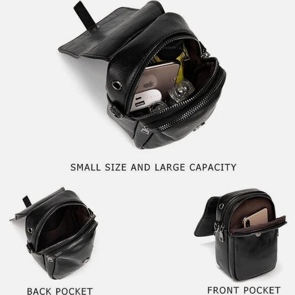 Vintage Crossbody Small Messenger Shoulder Phone Bag Cash Handbag Purse Wallet - Picture 4 of 5